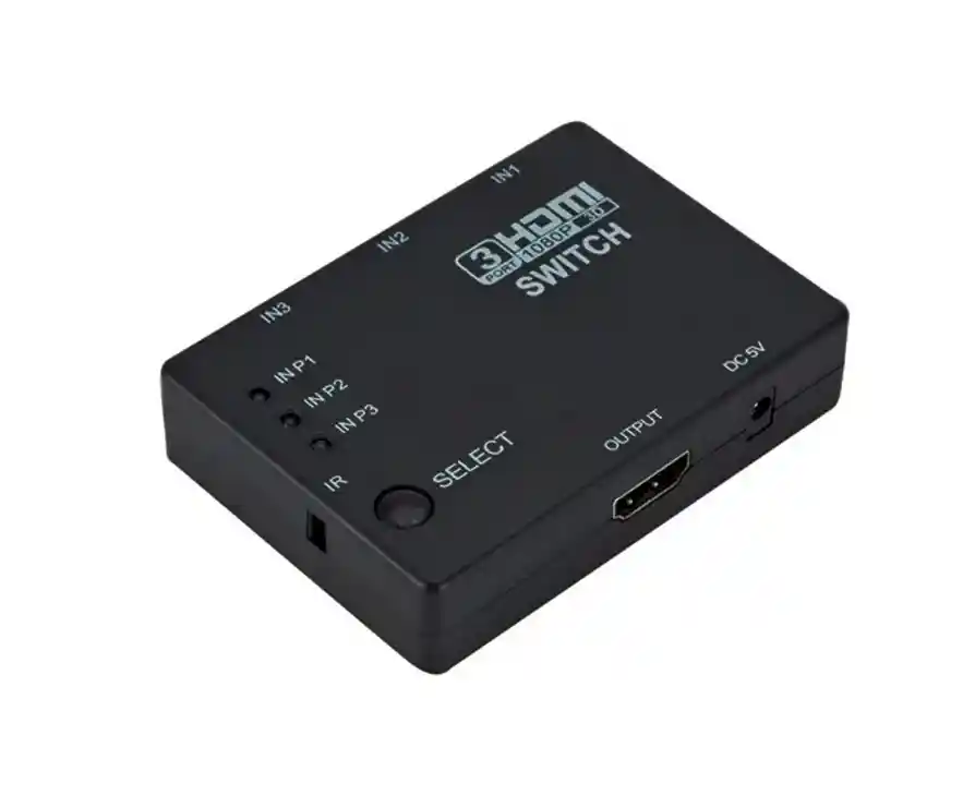 Tv Con Solo 1 Puerto Hdmi? Switch Hdmi 1x3 Con Control Remoto Compatible Con 720p Y 1080p