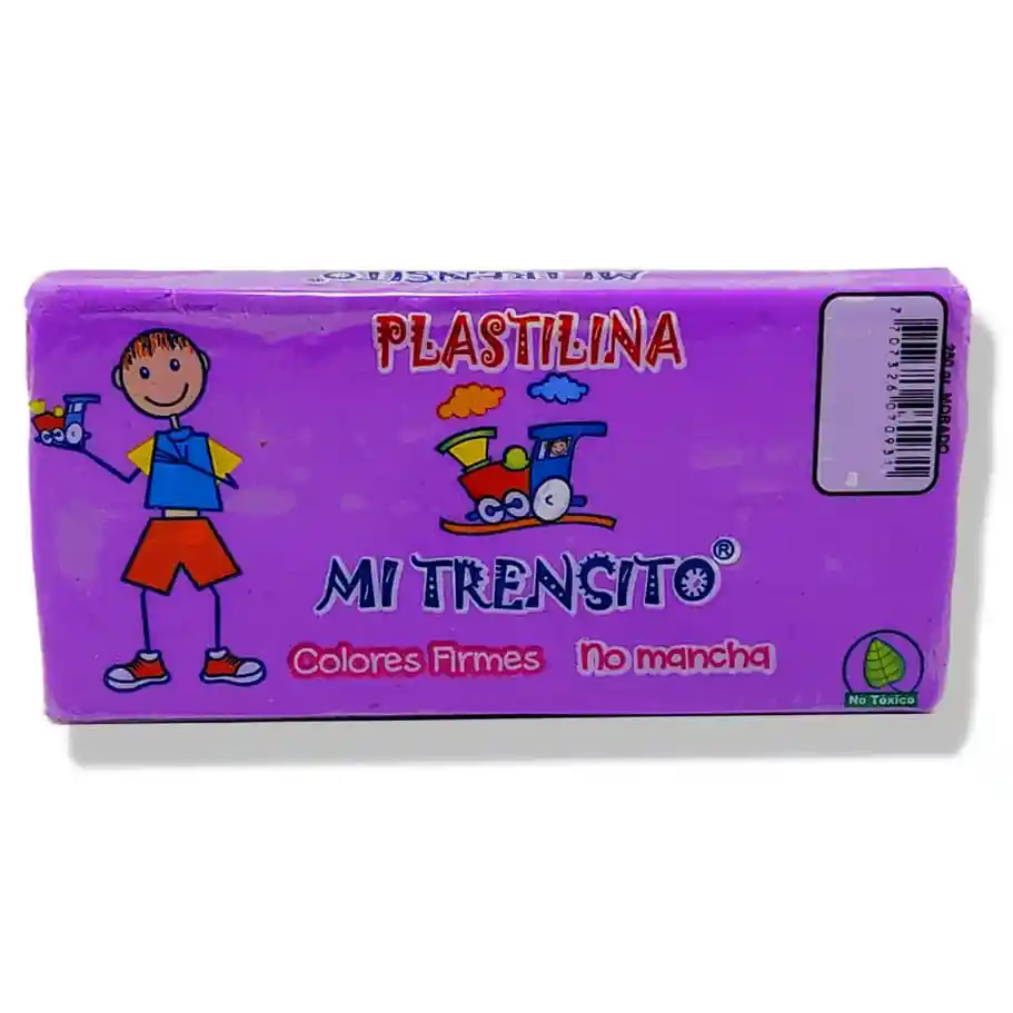 Plastilina Grande Morada 250 Gr - Mi Trensito