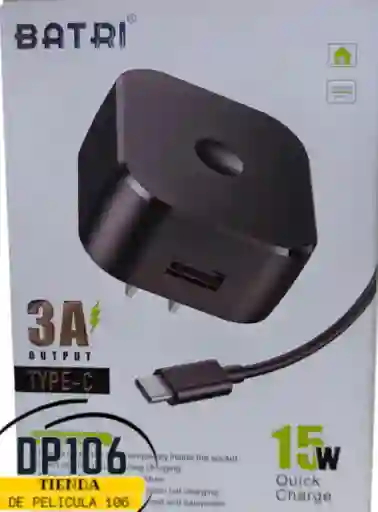 Batri Cargador Tipo C Carga Rapida 3.0