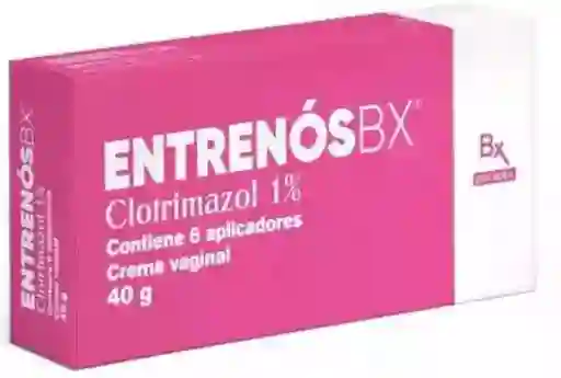 Entrenoxbx Clotrimazol 1 % Contiene 6 Aplicadores Crema Vaginal 40g