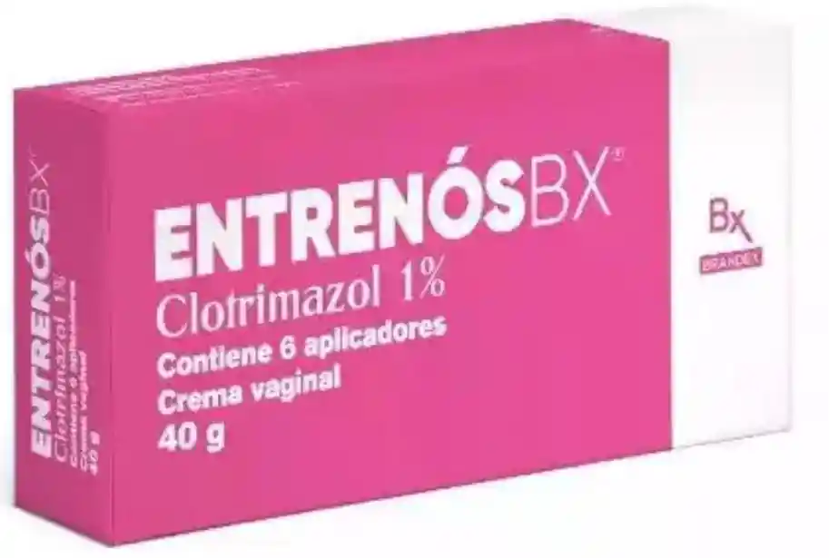 Entrenoxbx Clotrimazol 1 % Contiene 6 Aplicadores Crema Vaginal 40g