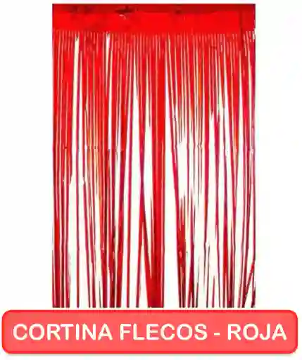 Cortina De Cumpleaños Roja - Flequillos
