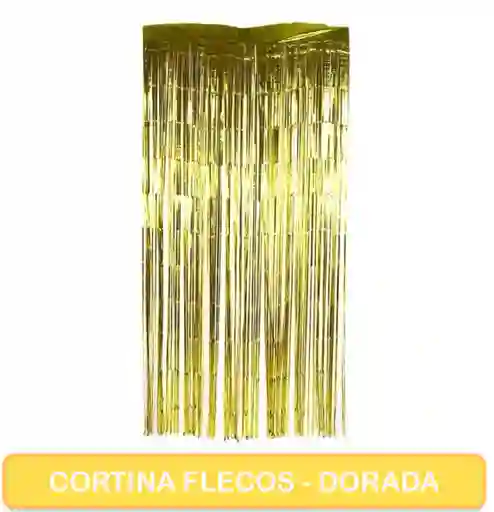 Cortina De Cumpleaños Dorada - Flequillos