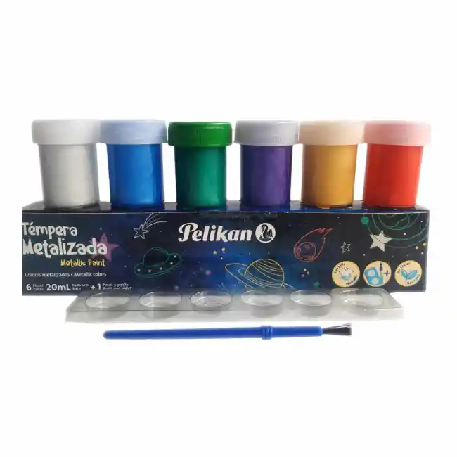 Tempera Metalizada Pintura Pelikan X 6und