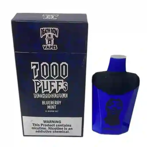 Vape Death Row 7000 Puffs Arandanos Vaper Vapper Vapeador Cigarrilo Electronico