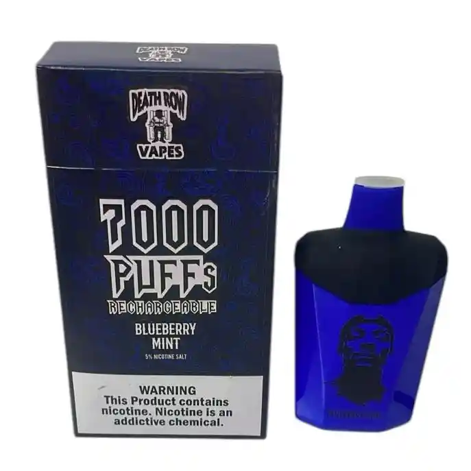 Vape Death Row 7000 Puffs Arandanos Vaper Vapper Vapeador Cigarrilo Electronico