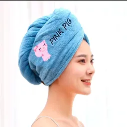 Toallas De Microfibra Para Secar El Cabello, Envoltura Para El Cabello Con Gorro De Ducha Con Nudo De Lazo, Turbante Para El Cabello, Gorro De Baño Para Cabello Mojado, Accesorios De Baño
