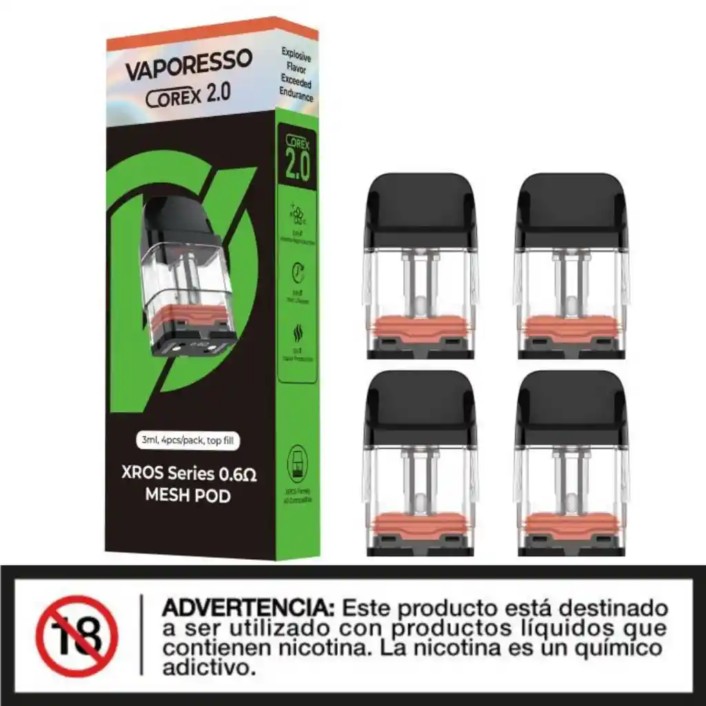 Caja De Pod Vaporesso Xros 0.6ohm