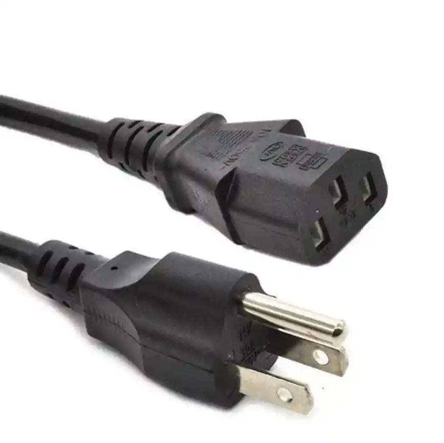 Cable 1.5 Metros Corriente De Poder Plano Fuentes De Poder Pc Monitor Tv Impresoras Otros