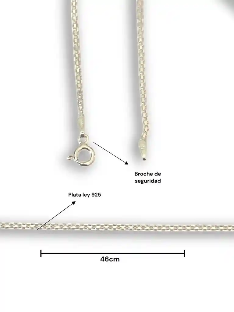 Cadena En Plata Ley 925, Gargantilla En Plata, Collar, Joyas, Joyeria