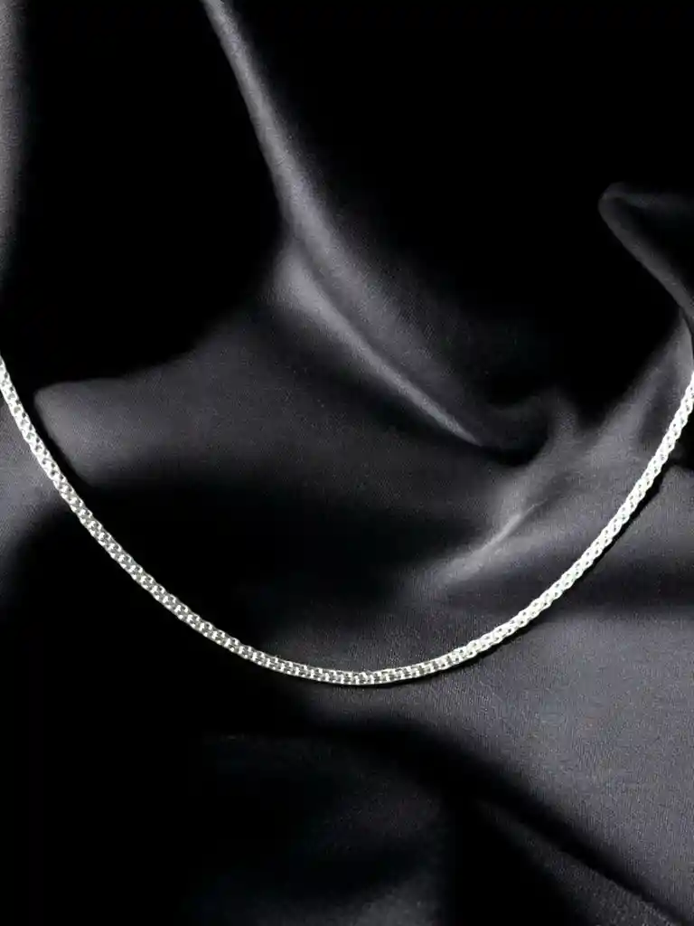 Cadena En Plata Ley 925, Gargantilla En Plata, Collar, Joyas, Joyeria