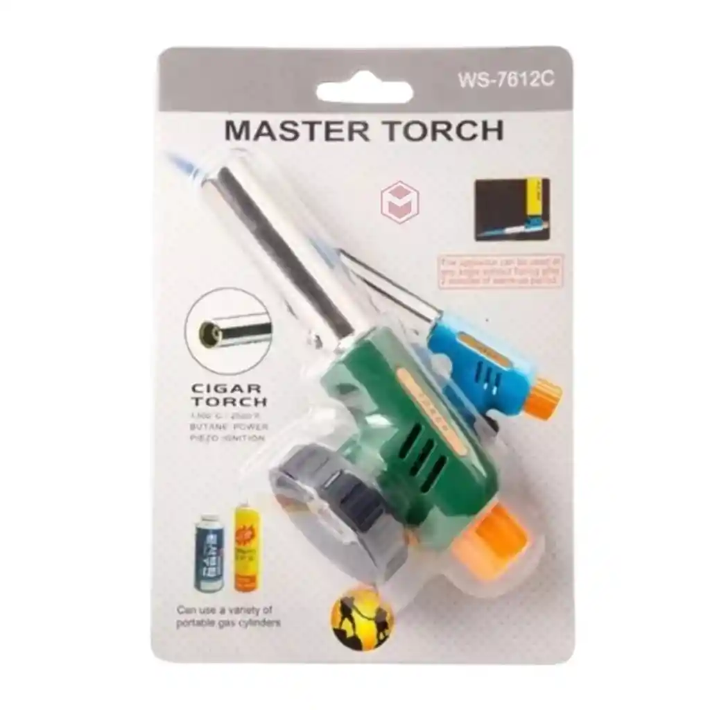 Soplete Flameador Master Torch Automático Ws-7612c + Gas Butano