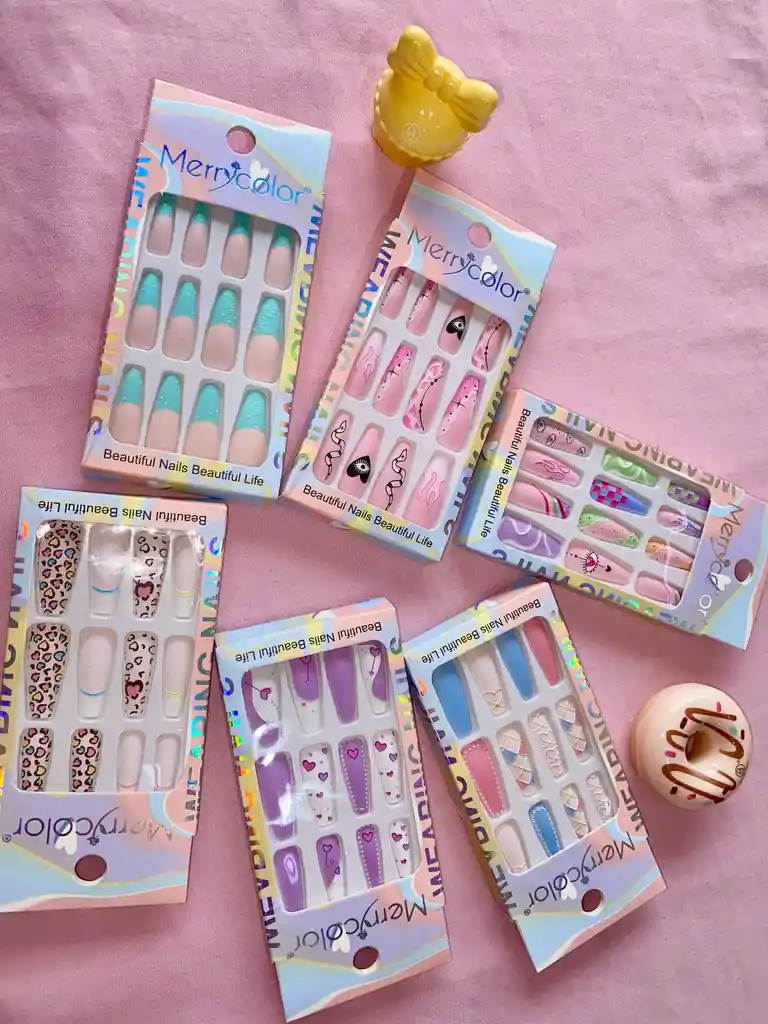 Uñas Press On Con Diseño (postizas)