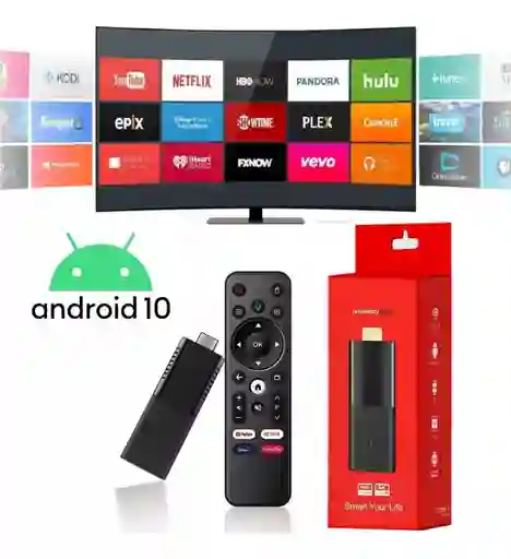 Tv Stick Convertidor Tv A Smart Tv Androidtv Wifi Apps