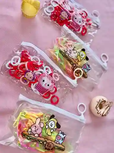 Cartuchera Organizadora Con Ligas Para El Cabello - Practica Y Portatil