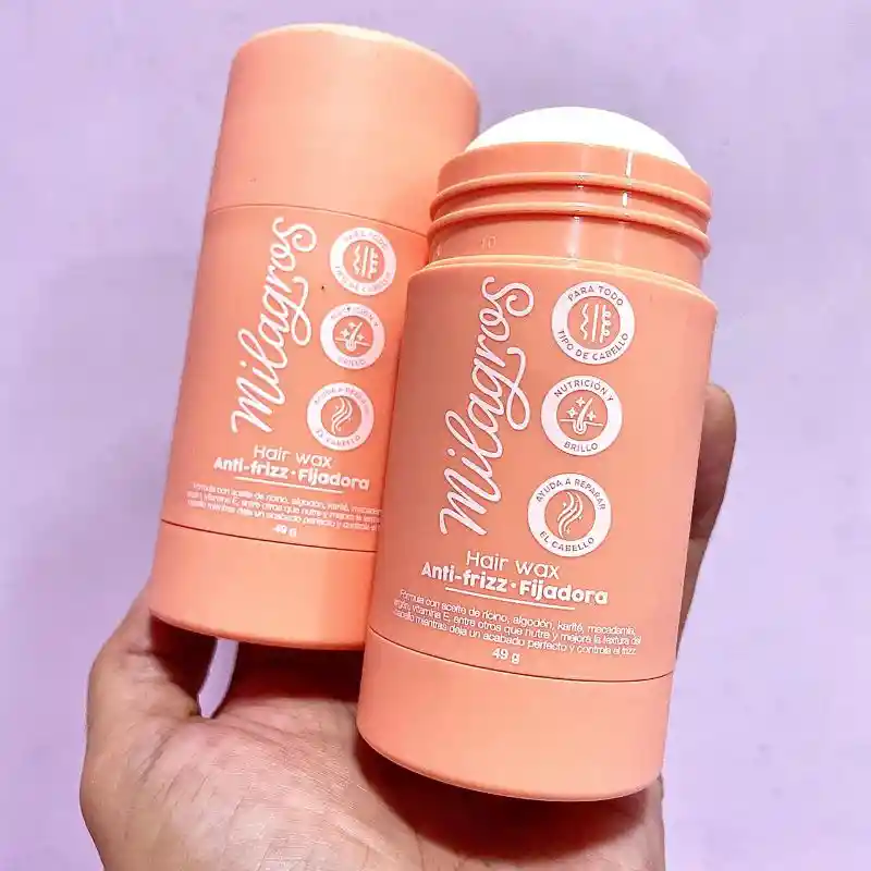 Hair Wax Anti Frizz Fijadora Milagros