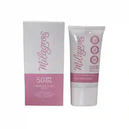 Protector Solar Facial Con Color Milagros