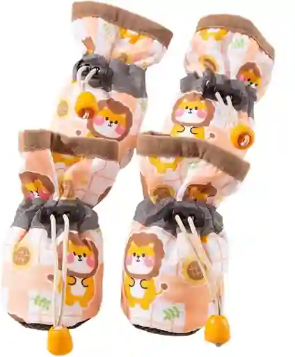 Zapatos Antideslizantes Ajustables Para Mascotas Talla B