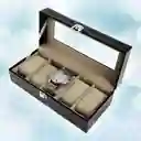 Caja Organizadora Para 5 Relojes Estuche Largo Relojero