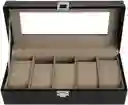 Caja Organizadora Para 5 Relojes Estuche Largo Relojero
