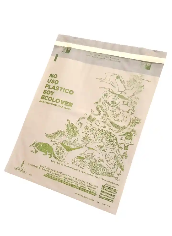 Bolsa De Maíz Para Envíos (25x30)cm X 50 Unidades