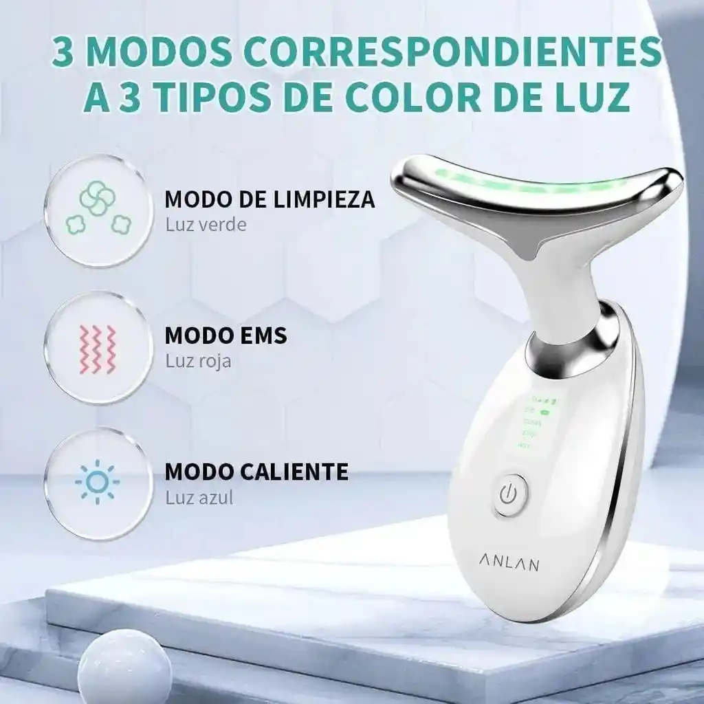 Masajeador Facial Reductor Arrugas Y Papada Recargable