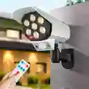 Lámpara Led Panel Solar Y Sensor De Movimiento Tipo Cámara