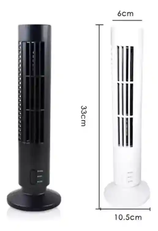 Mini Ventilador De Torre Aire Acondicionado Portátil, Silencioso Conexión Usb