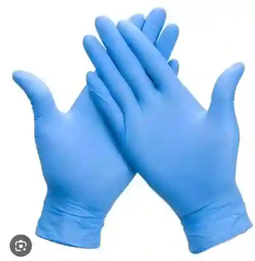 Guantes El Par 2 Azules De Nitrilo Talla L