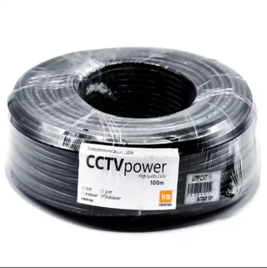 Cable Rollo Miokee Red Utp Cat 6 Para Exterior En Rollo De 100 Mts