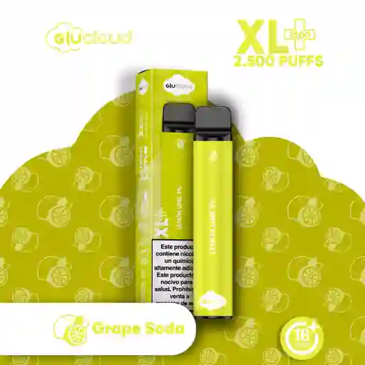 Glu Cloud Vape Lemon Lime Xl 2500 Puff