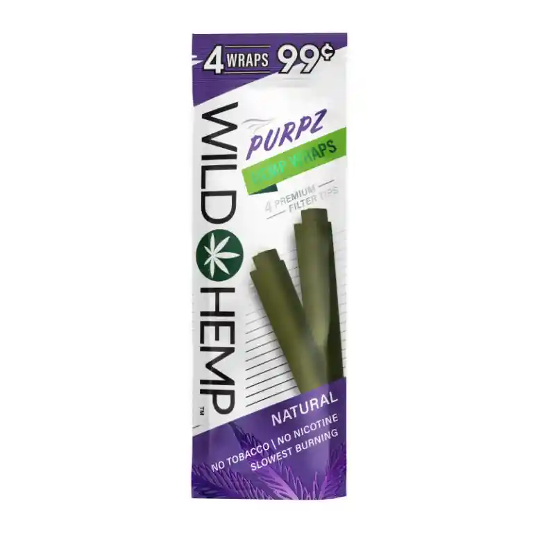 4 Wraps Wild Hemp / Purpz 4 Premium