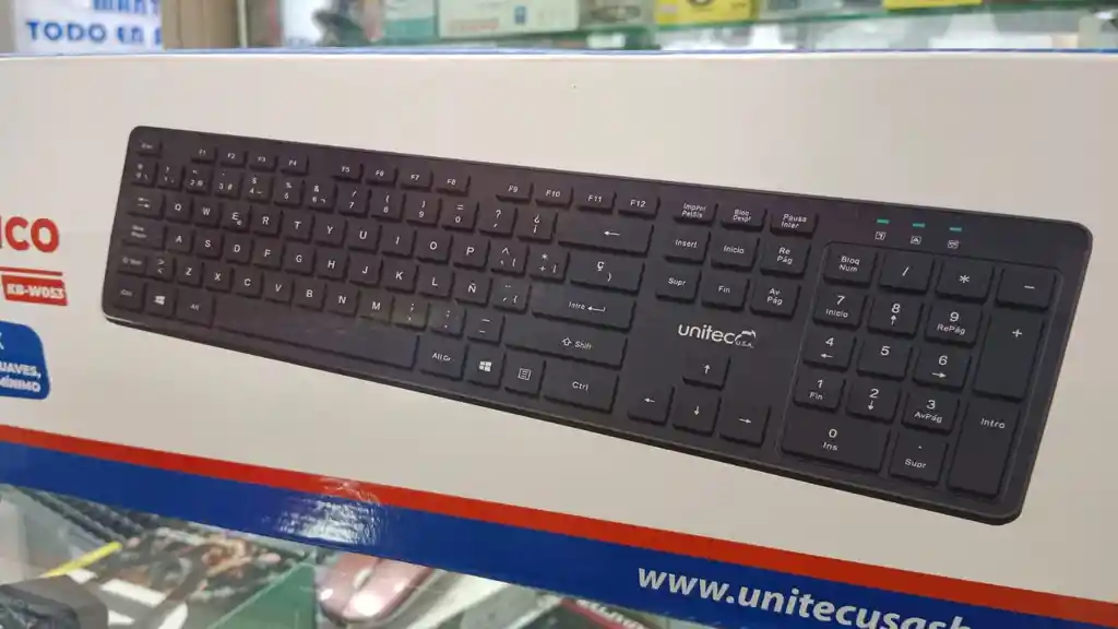 Teclado Inalambrico Diseño Slim W053 En Español Unitec Windows Smartv Android