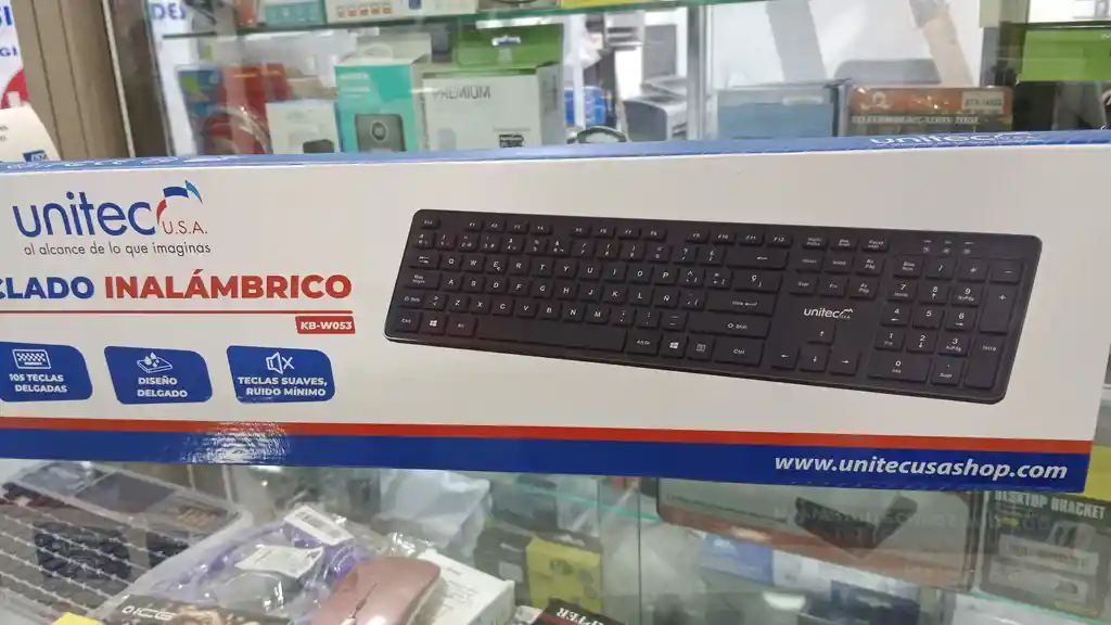 Teclado Inalambrico Diseño Slim W053 En Español Unitec Windows Smartv Android