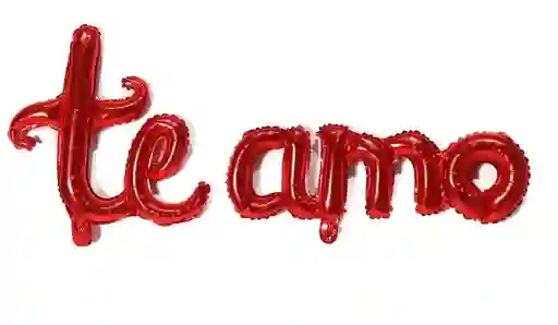 Letrero Globo Te Amo - Rojo
