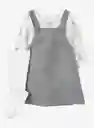 Vestido 3 Piezas Gris Arbolitos - Multicolor / 18 Meses