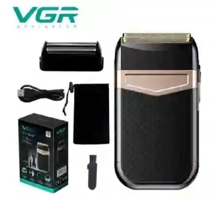 Máquina De Corte Afeitadora Profesional Patillera Recargable Razuradora Pro Vgr V-331 Titan