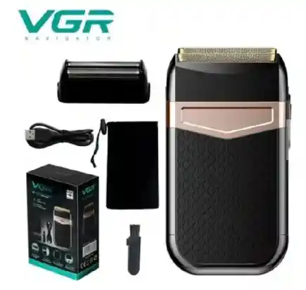 Máquina De Corte Afeitadora Profesional Patillera Recargable Razuradora Pro Vgr V-331 Titan
