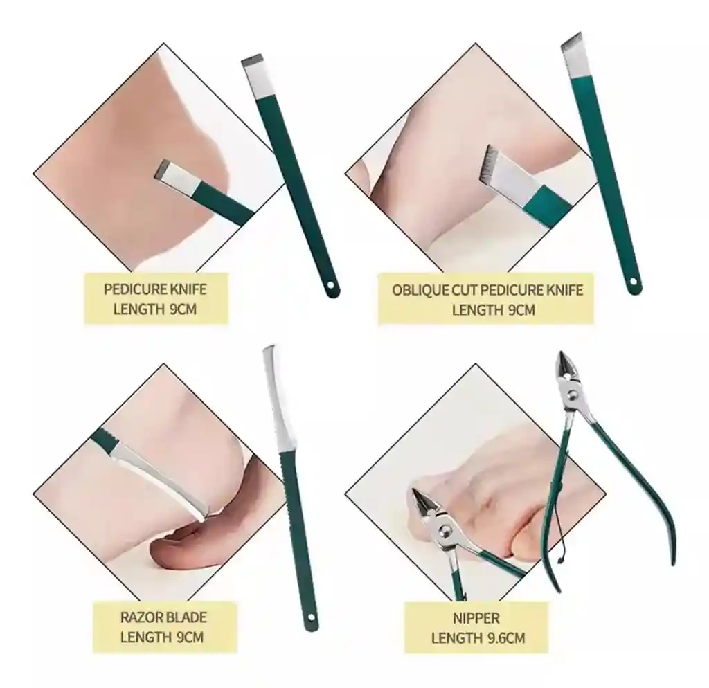Kit Manicure Pedicure Estuche Cortauñas X18 Piezas Viaje