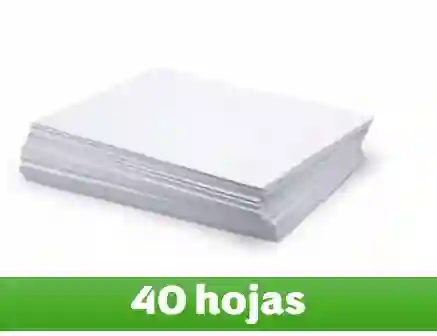 Hoja De Resma Tamaño Carta X 40 Und