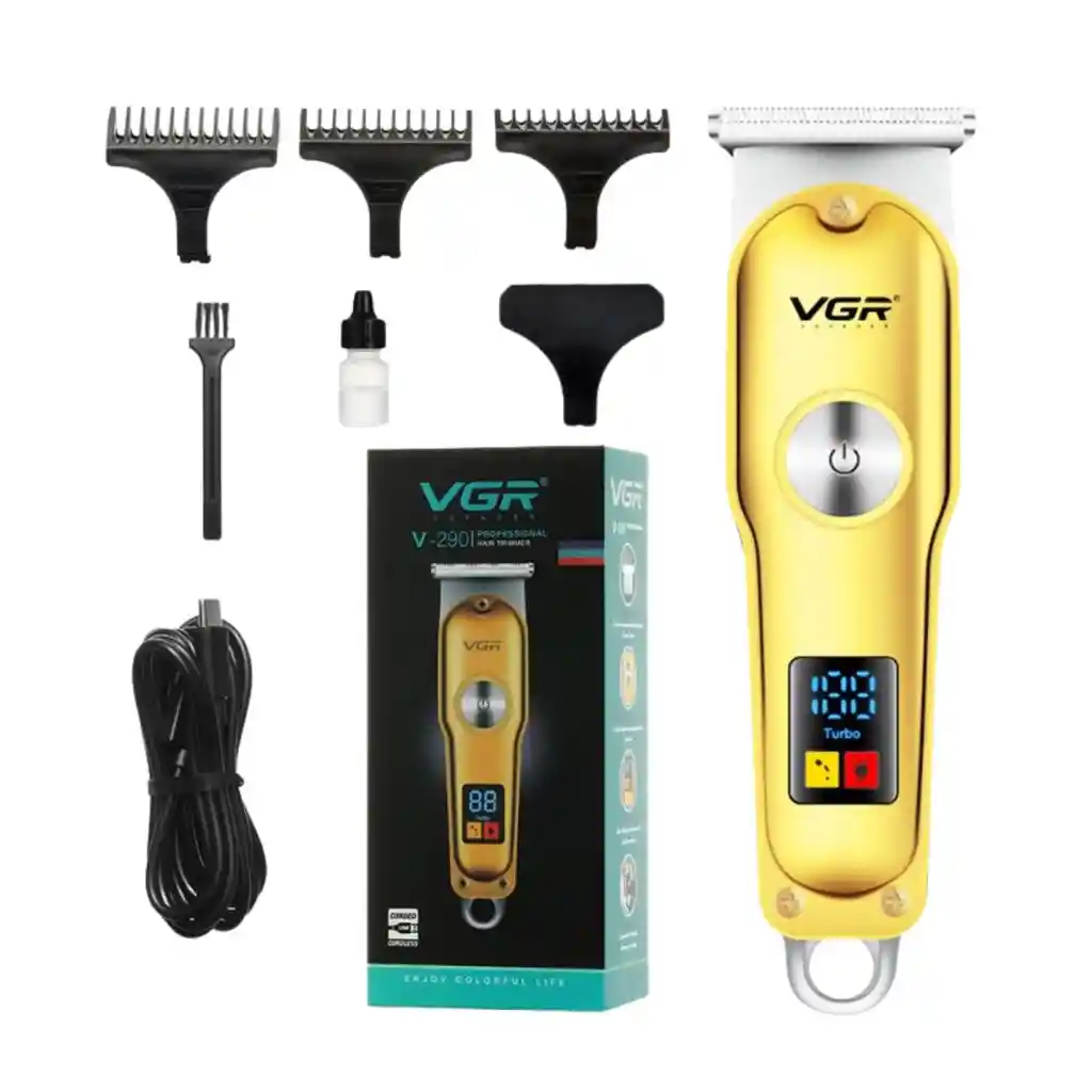 Maquina Cortadora De Cabello Vgr Inalambrica Recargable Profesional V-290