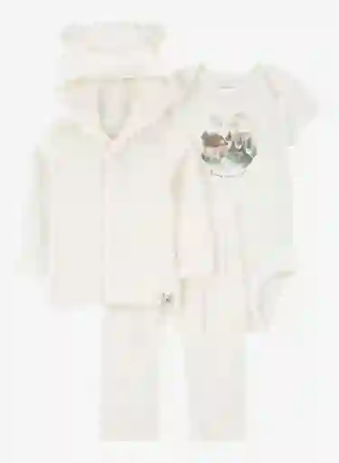 Conjunto 3 Piezas Osito Blanco - Multicolor / 12 Meses