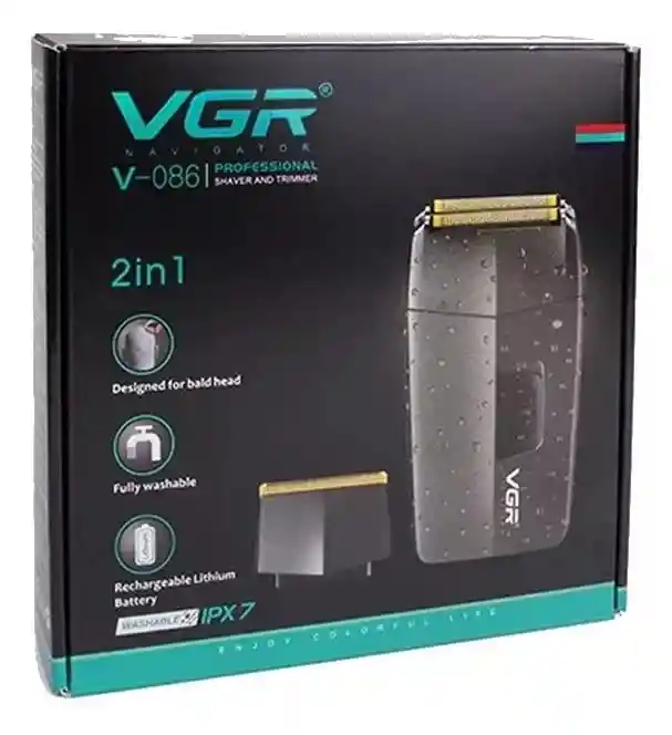 Barbera Shaver Patillera Profesional Vgr 086 Original 2 En 1