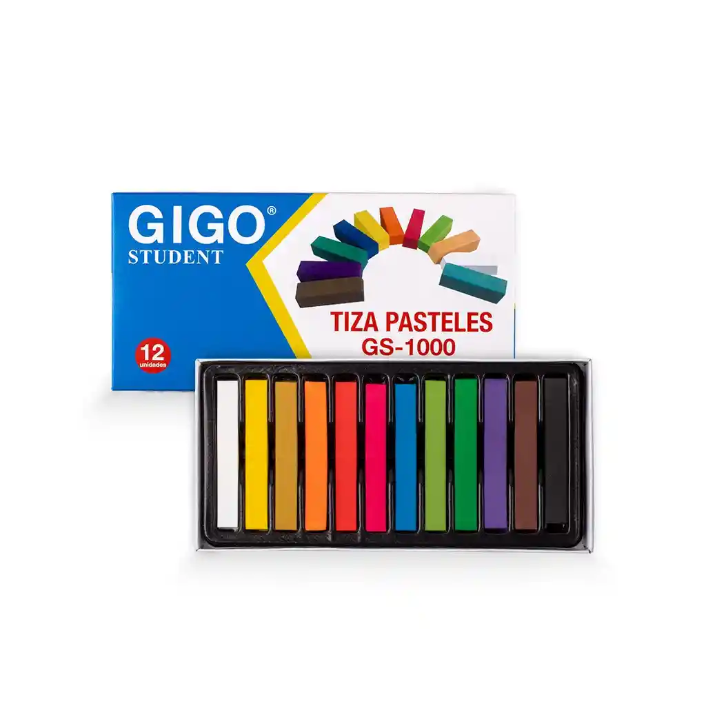 Tiza Pasteles Caja Por 12 Unidades