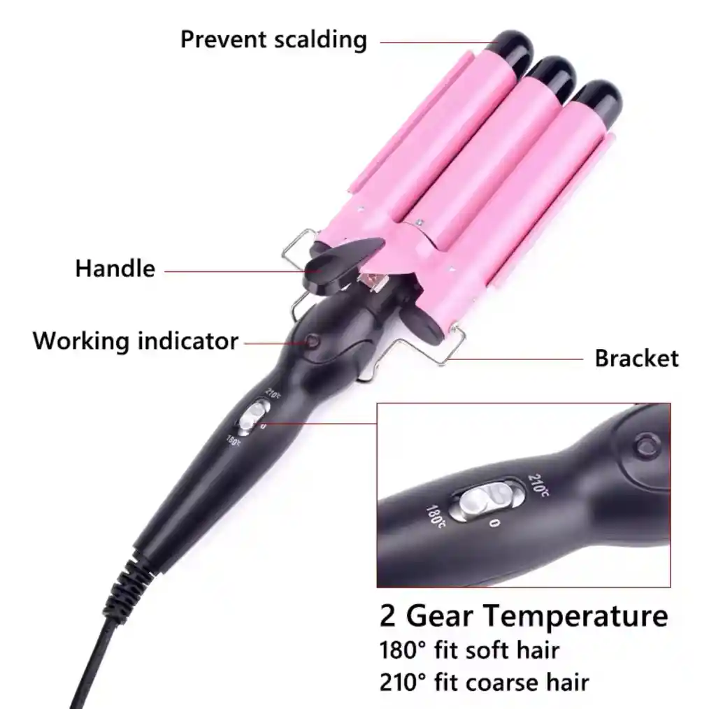 Pinza Rizadora Trilladora Ondas De Sirena 25 Mm