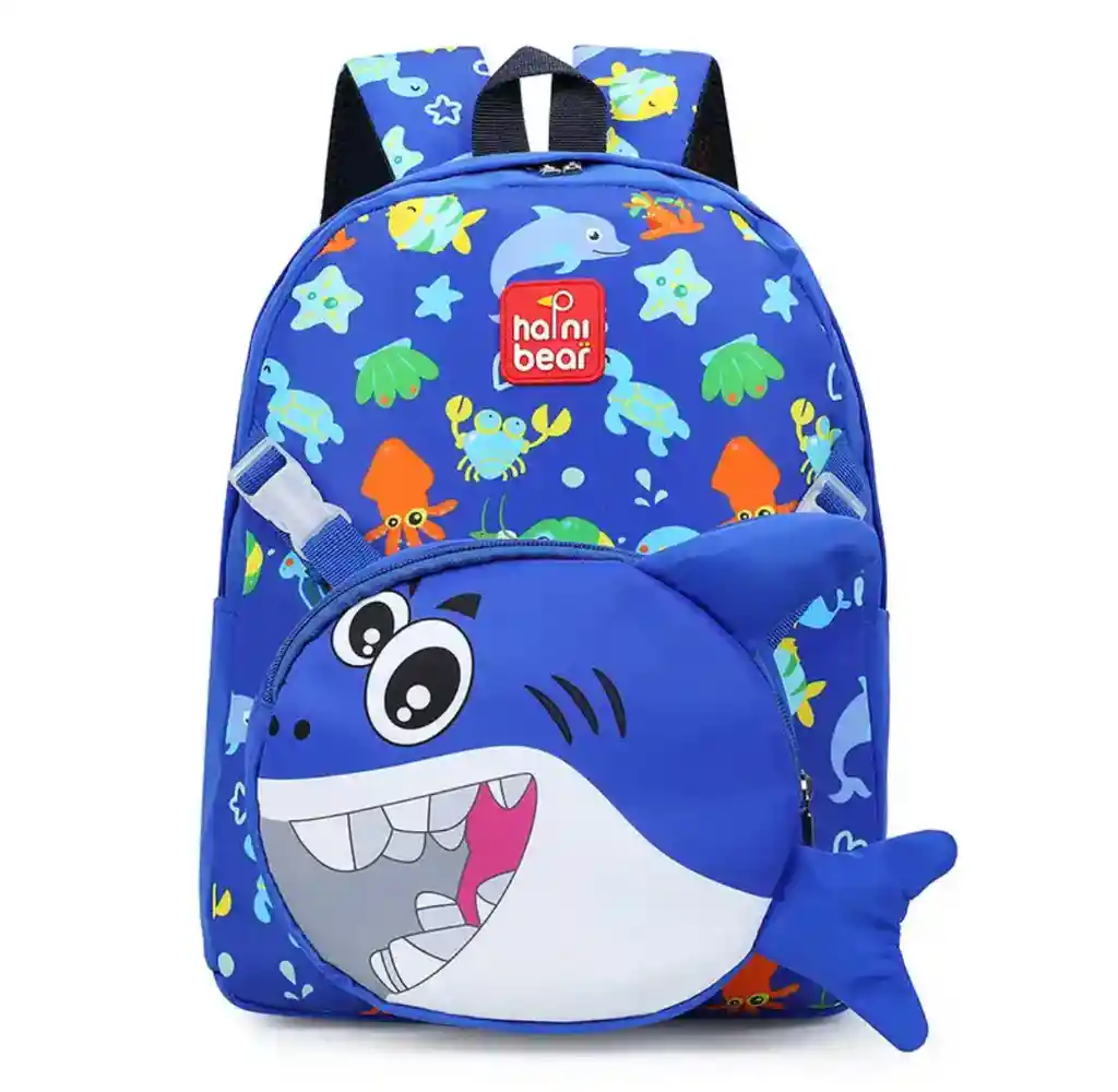 Combo Mochila Bolso Escolar Impermeable + Lonchera Desmontable								