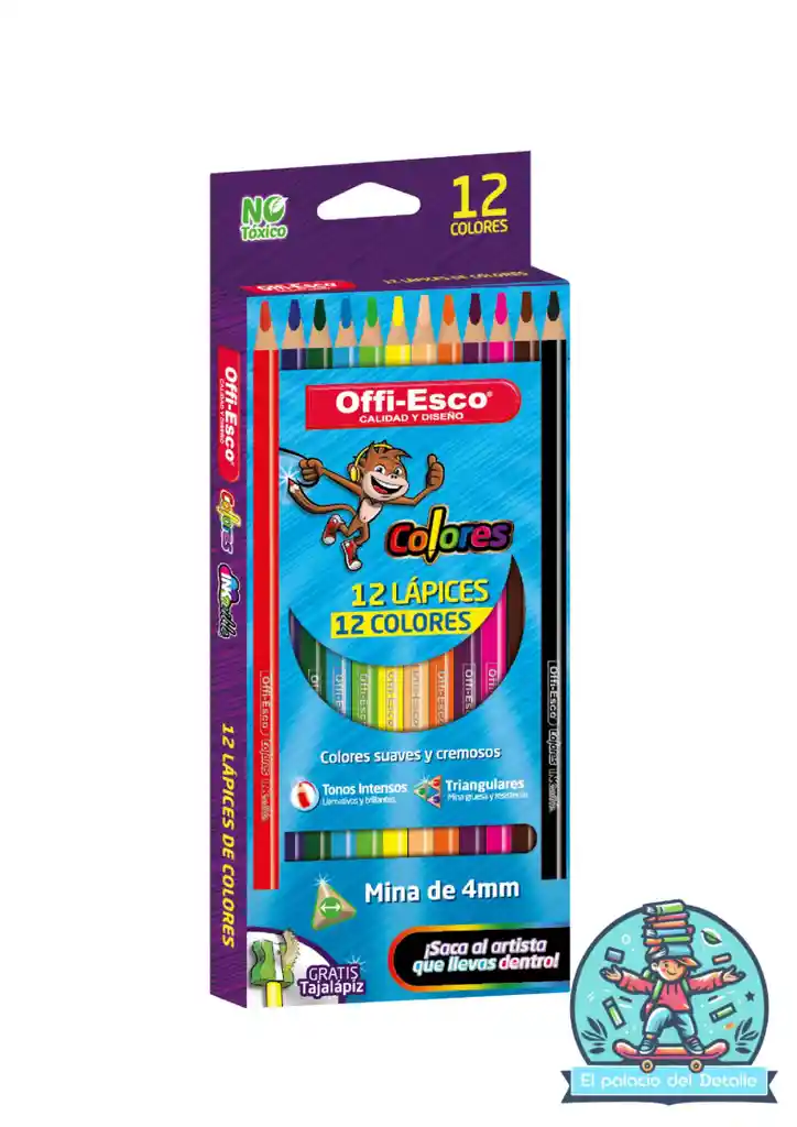 Colores Offiesco X 12 Punta Sencilla