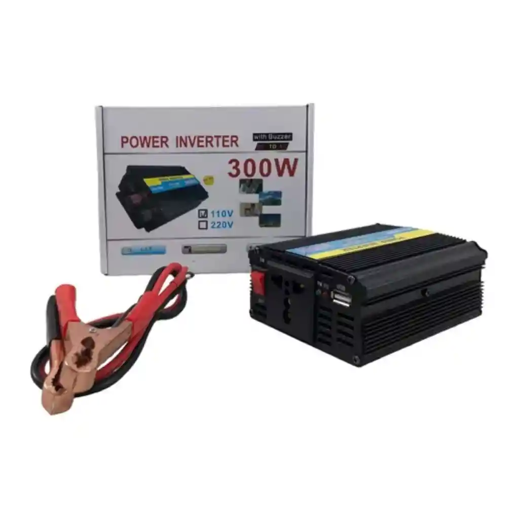 Inversor De Corriente 300w Entrada De 12v Salida A 110v