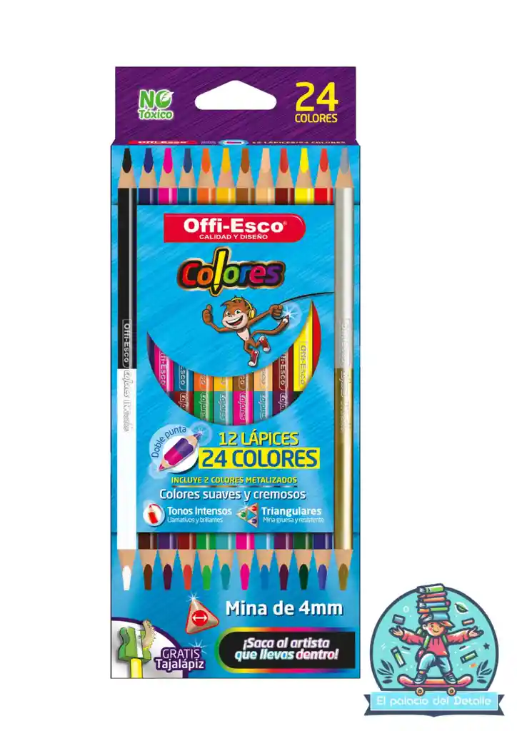Colores Ofiesco X 12 Doble Punta
