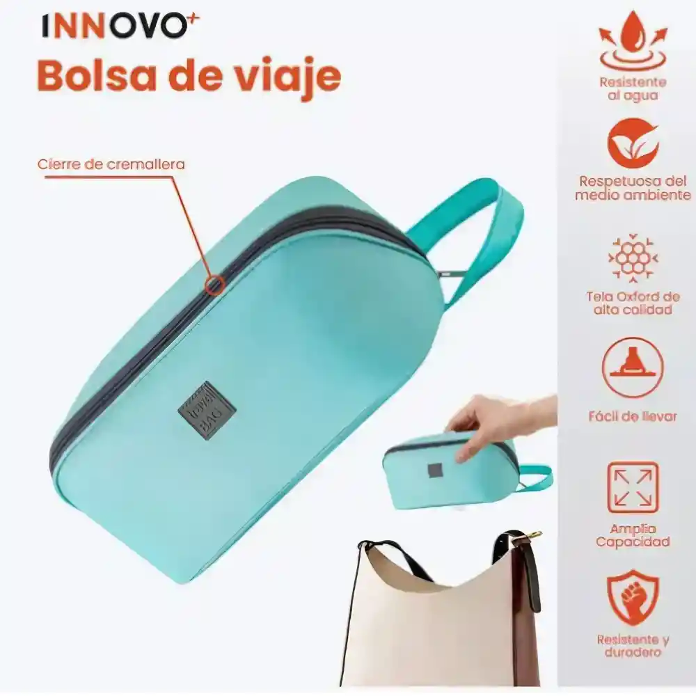 Combo Bags Organizador De Zapatos + Organizador De Ropa Interior Gris